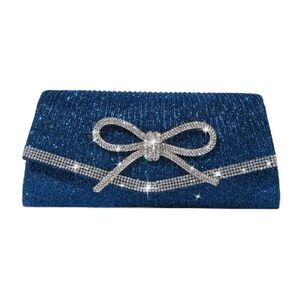 1124 Evening Bag Clutch Purses ,Sparkly Bow Handbags Crossbody Bag Wedding